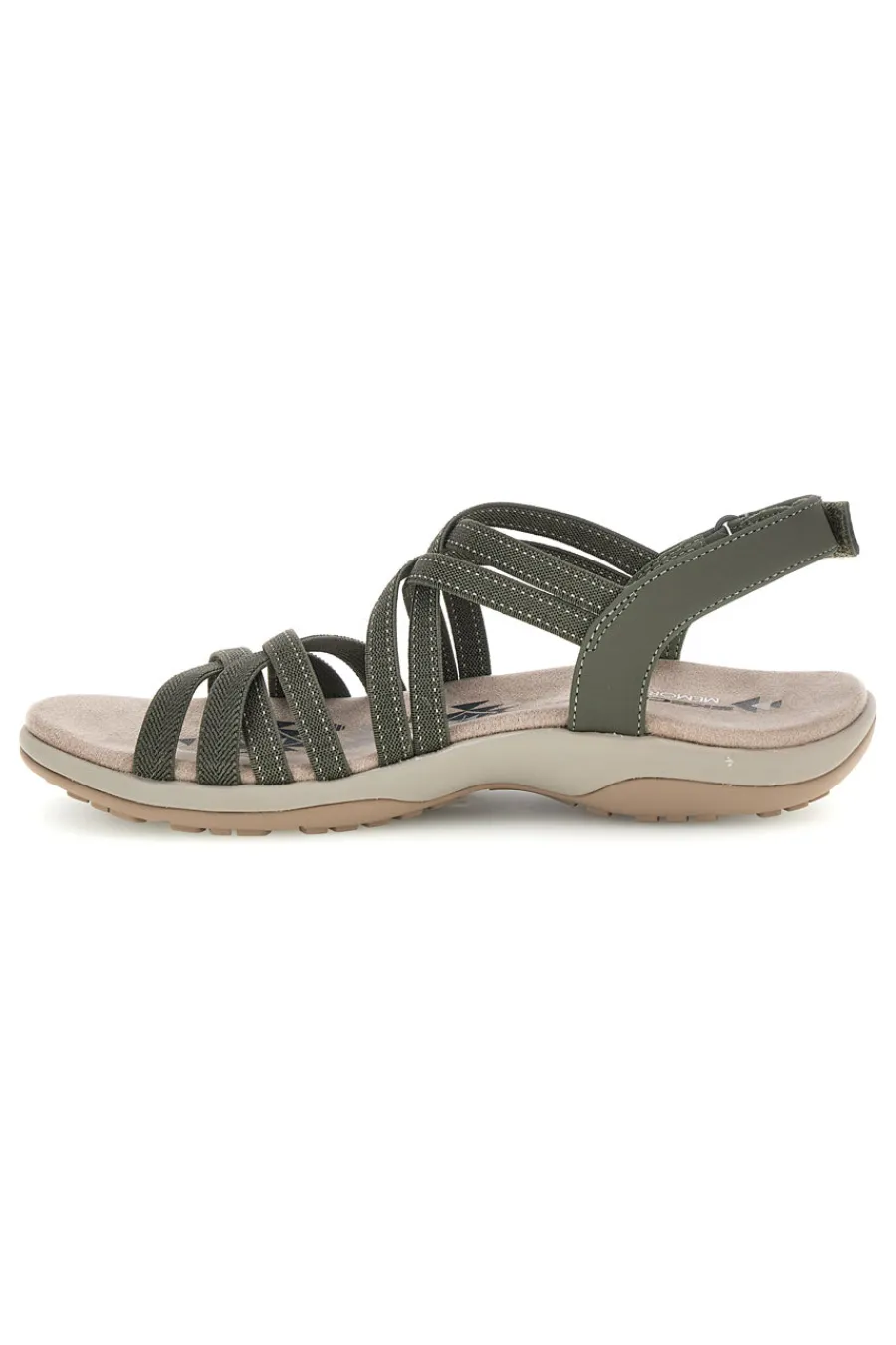 Sandali oliva con fasce elastiche regolabili REGGAE SLIM SUMMER GETAWAY-SKECHERS Clearance