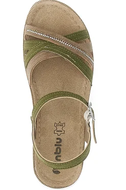 Sandali verdi con cinturino comfort 48 CN-INBLU Hot