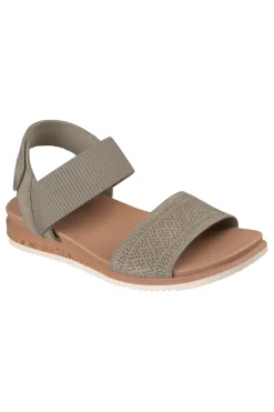 Sandali verdi con cinturino in velcro e fascia traforata Desert kiss low-SKECHERS Outlet