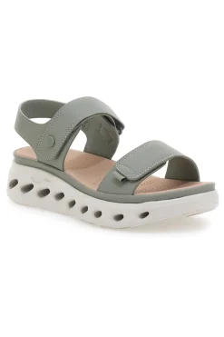 Sandali Verdi Con Strappo in Velcro e Suola Ammortizzata G88382-PLOCADI Best