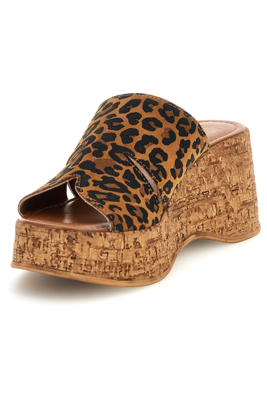 Sandalo animalier in pelle con zeppa Must Have 11937-PITTARELLO Discount
