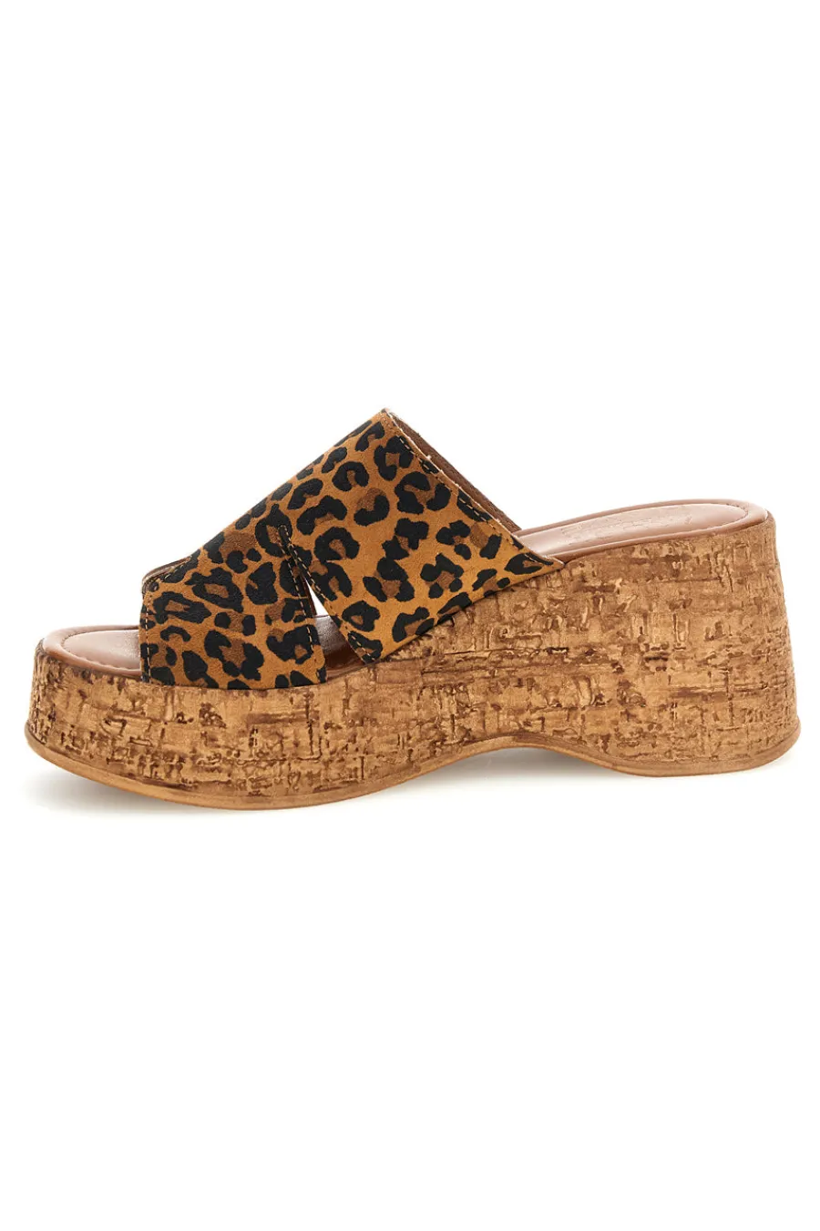 Sandalo animalier in pelle con zeppa Must Have 11937-PITTARELLO Discount