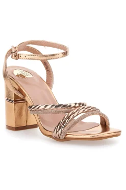 Sandalo Champagne con tacco alto 66135-LE HAVRE PARIS Online