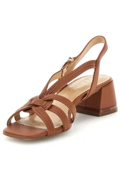 Sandalo con tacco e sottopiede in pelle Ferre F872-FERRE' New