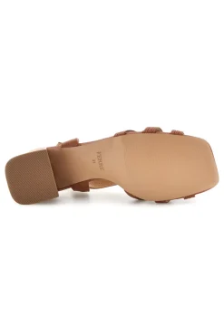 Sandalo con tacco e sottopiede in pelle Ferre F872-FERRE' New