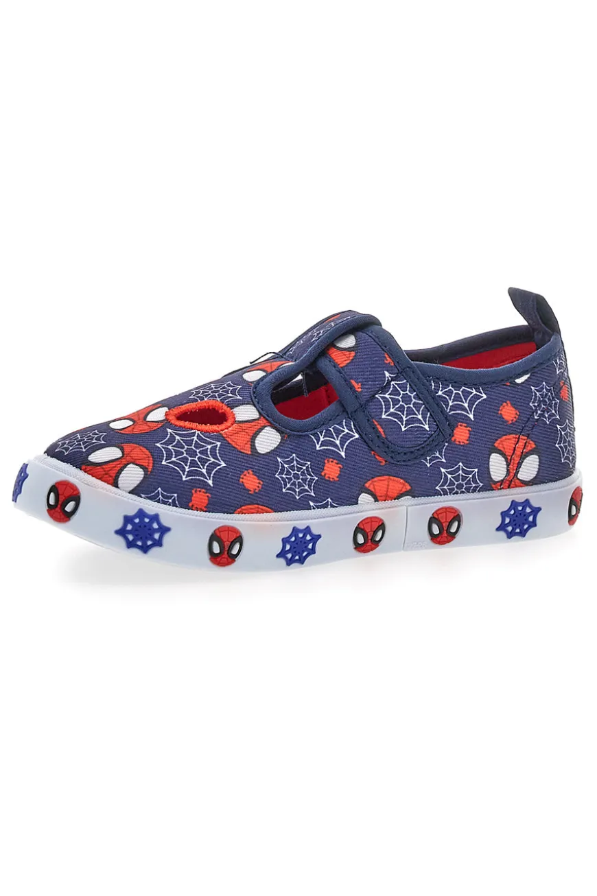 Sandalo da bimbo blu con fori frontali Spiderman R1310673T