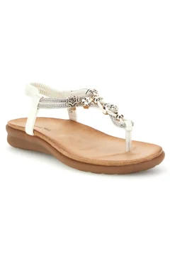 Sandalo infradito con gioiello Quanna Mel K358636-QUANNA MELL Discount
