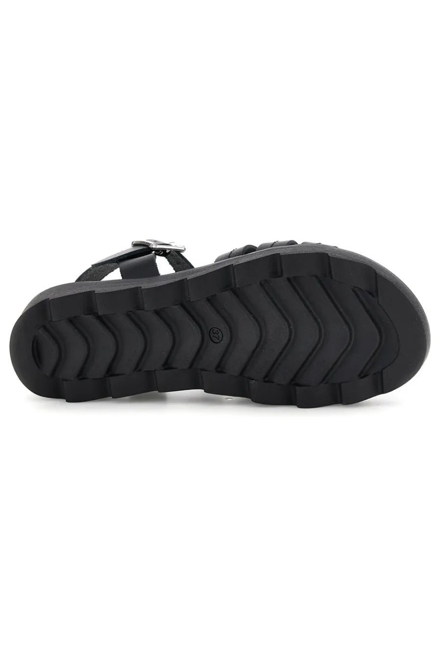 Sandalo nero in pelle con cinturino Must Have 11936-PITTARELLO New