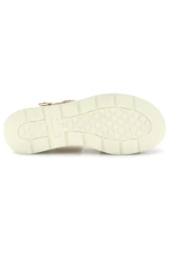 Sandalo oro con zeppa e forme geometriche 52190C1578-MARIELLA BURANI Online