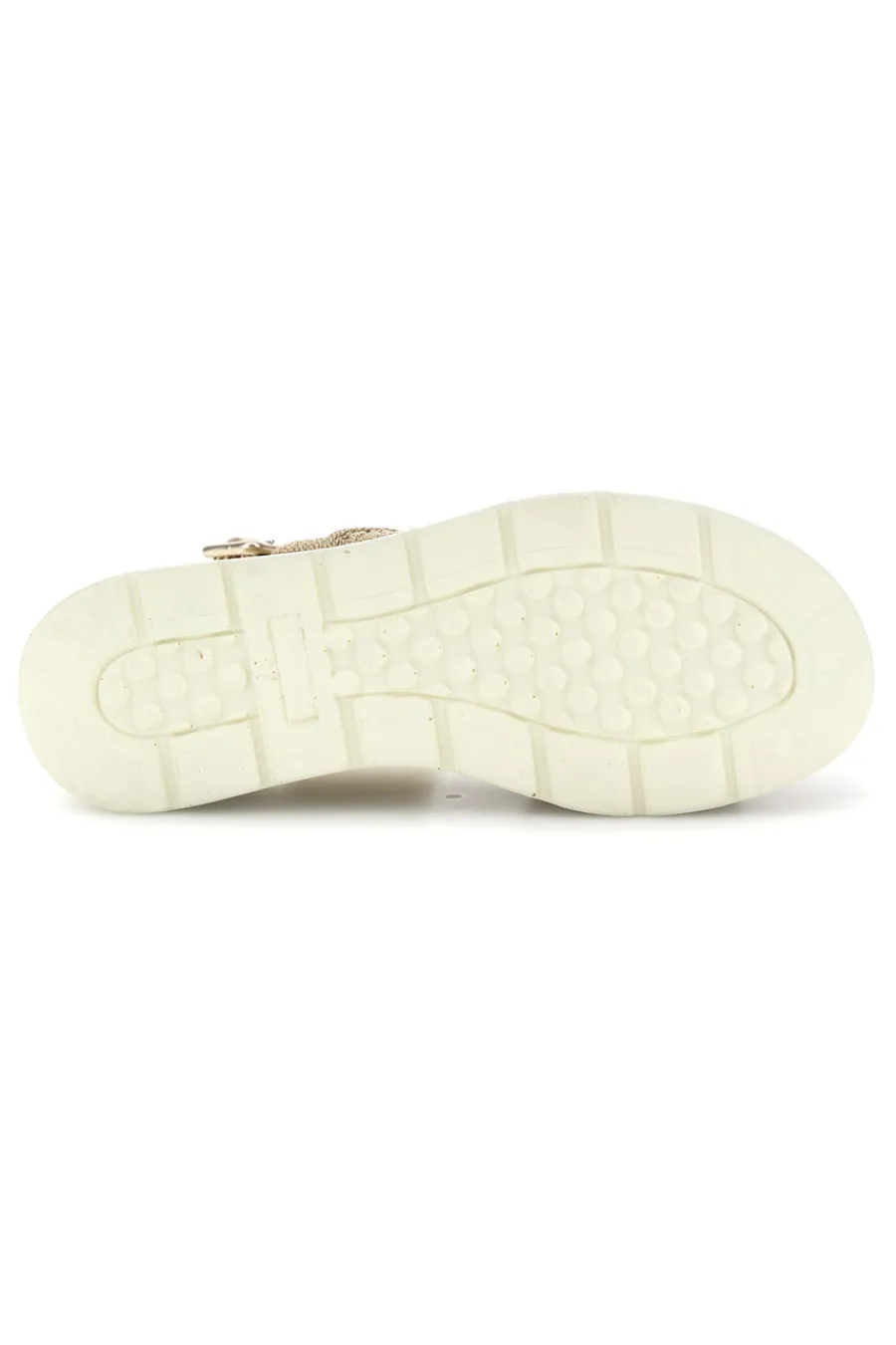 Sandalo oro con zeppa e forme geometriche 52190C1578-MARIELLA BURANI Online