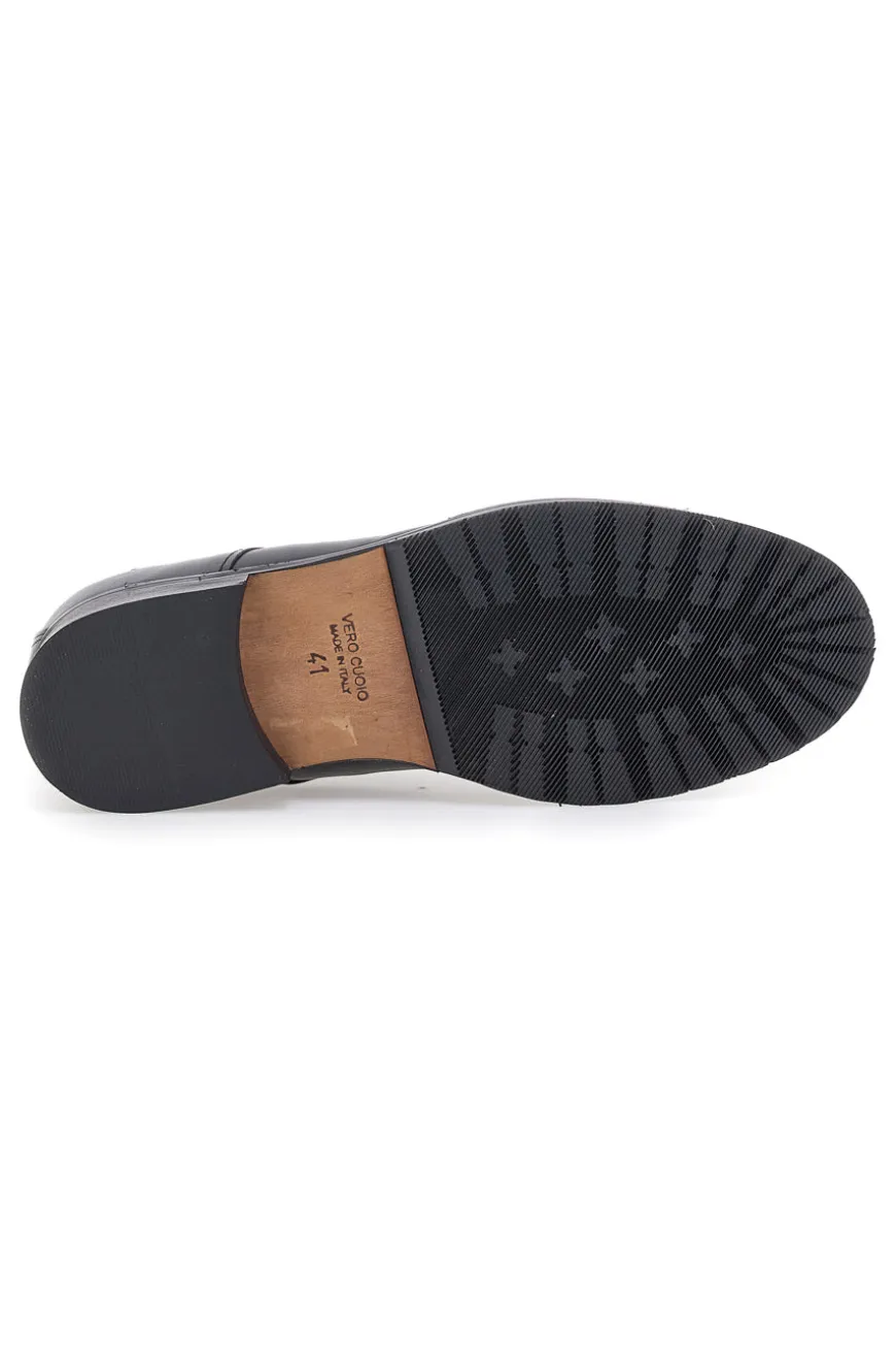 Scarpa Stringata Nera in Vera Pelle PITTARELLO 506