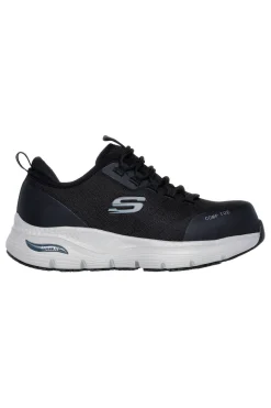 Scarpe Antinfortunistica Nere e Grigie Skechers Work Slip-Resistant: Arch Fit - Ebinal S3 SRC