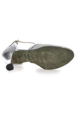 Scarpe argento con cinturino e suola in pelle 6325-THE FIRST DANCE Outlet
