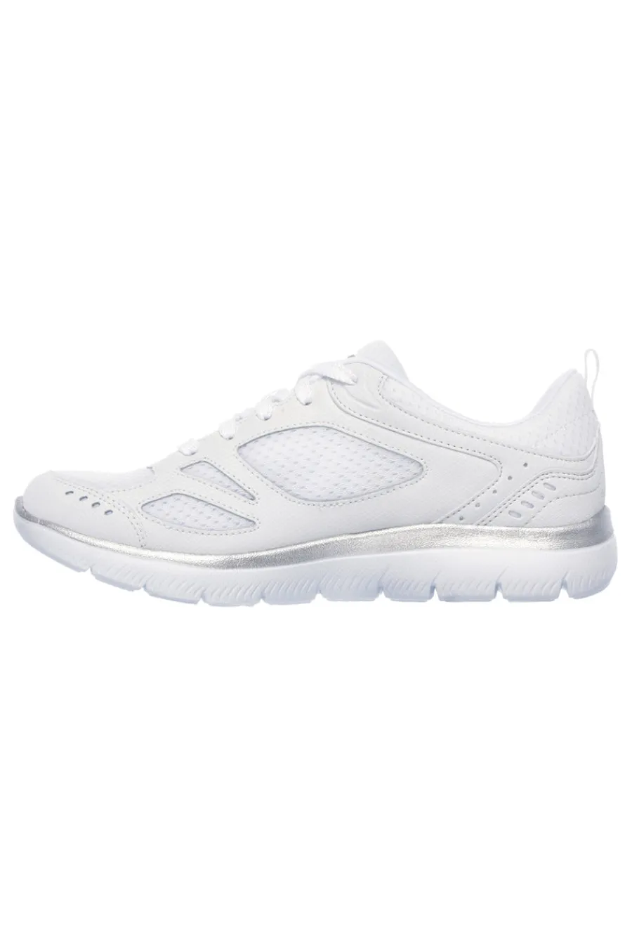 Scarpe bianche leggere con inserti argento SUMMITS SUITED-SKECHERS Online