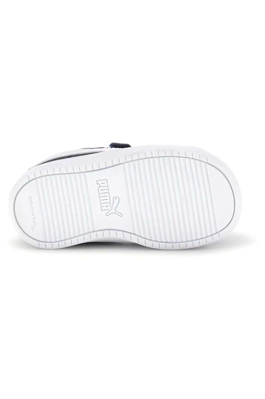 Scarpe blu bianche con chiusura a strappo Puma Rickie Classic V Inf