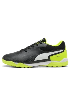 Scarpe calcio nere e giallo fluo in materiale sintetico Puma Truco III TT