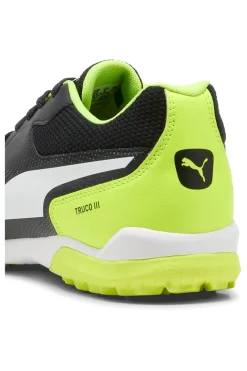 Scarpe calcio nere e giallo fluo in materiale sintetico Puma Truco III TT