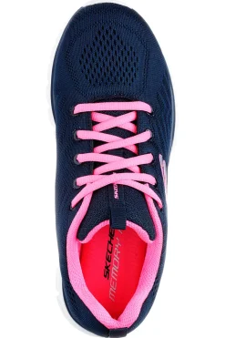 Scarpe da Allenamento Navy con Tomaia in Skech Knit Mesh Graceful - Get Connected-SKECHERS