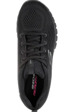 Scarpe da Allenamento Nere con Tomaia in Skech Knit Mesh Graceful - Get Connected-SKECHERS New