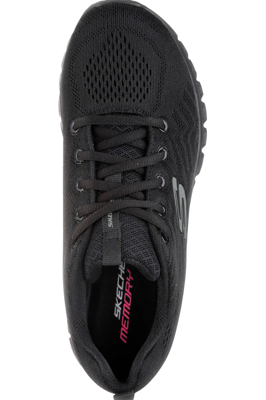 Scarpe da Allenamento Nere con Tomaia in Skech Knit Mesh Graceful - Get Connected-SKECHERS New