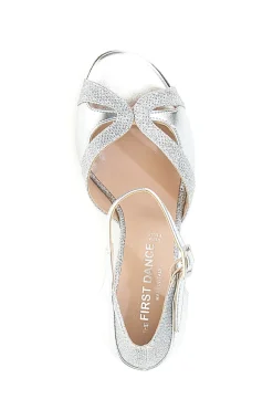 Scarpe da ballo argentate con tacco basso 4558-THE FIRST DANCE Best