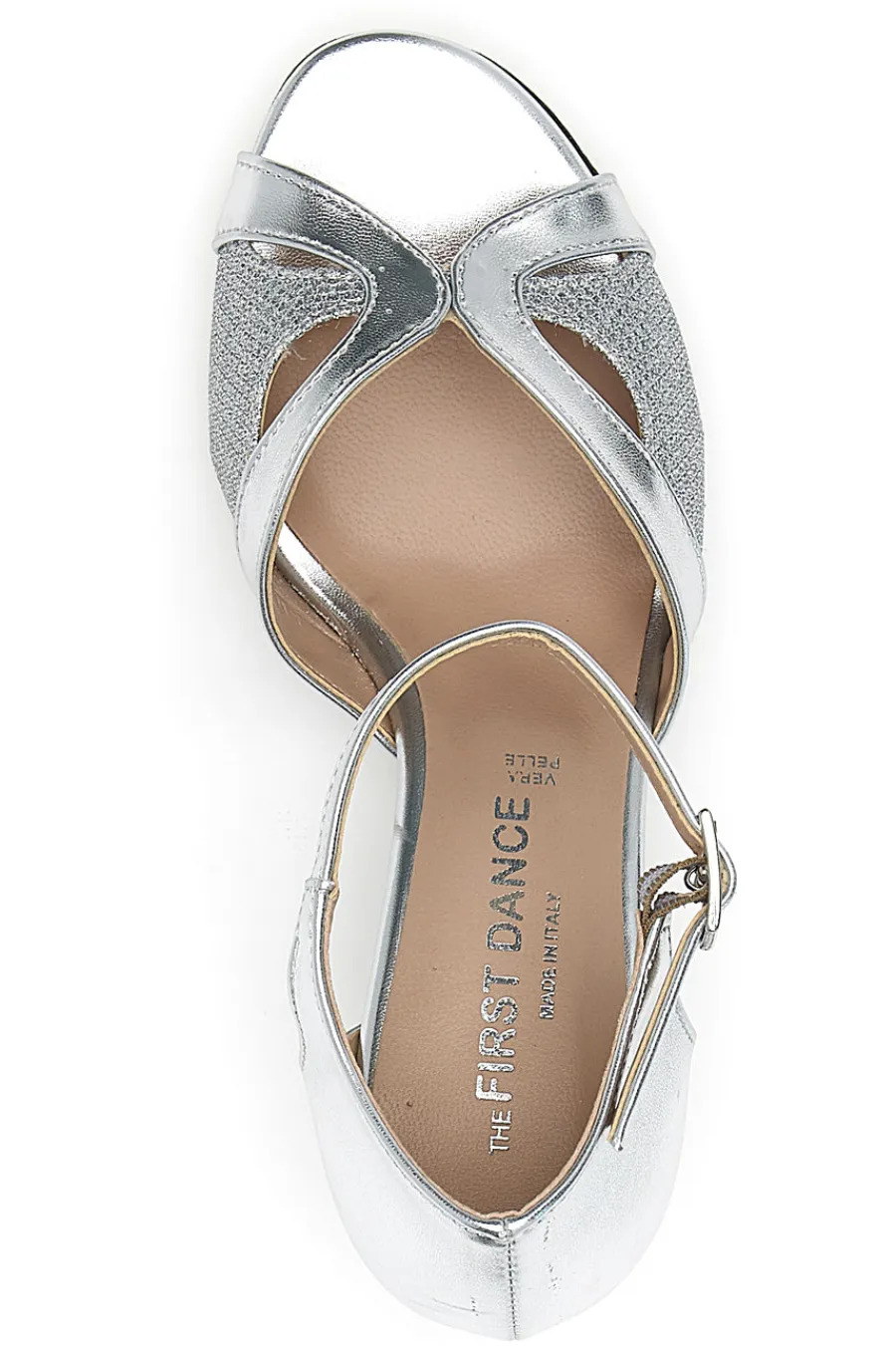 Scarpe da ballo con glitter e cinturino 6558-THE FIRST DANCE