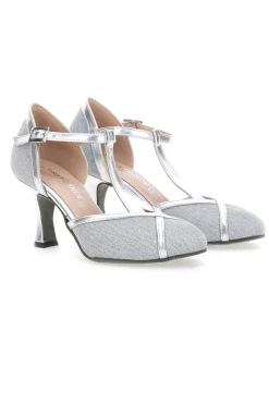 Scarpe da Ballo Argento con Glitter 5325-THE FIRST DANCE Clearance