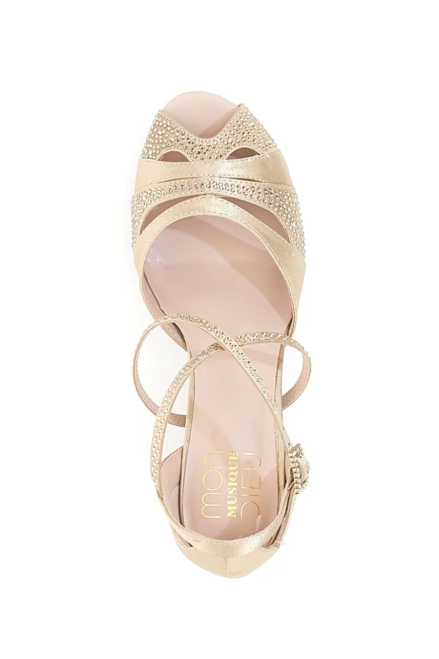 Scarpe da Ballo Beige Con Cinturini Incrociati 1460502-MON DIEU