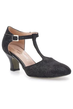 Scarpe da ballo nere con cinturino e tacco medio 6334-THE FIRST DANCE Sale