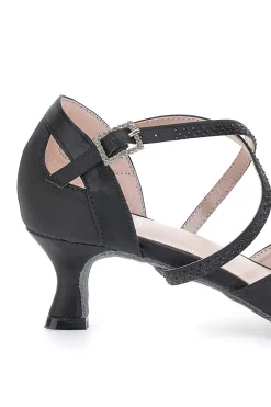 Scarpe da Ballo Nere Con Cinturini Incrociati 1460502-MON DIEU Online