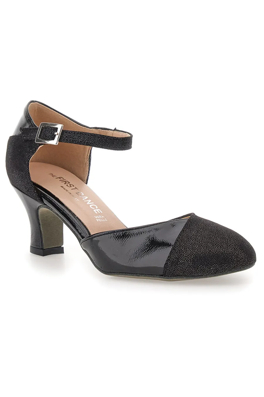 Scarpe da ballo nere con punta chiusa e cinturino 6552-THE FIRST DANCE