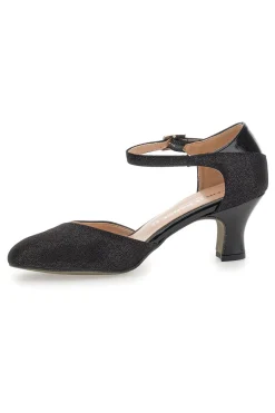 Scarpe da ballo nere con punta chiusa e cinturino 6552-THE FIRST DANCE