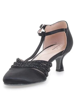 Scarpe da Ballo Nere Con Strass 1460702-MON DIEU