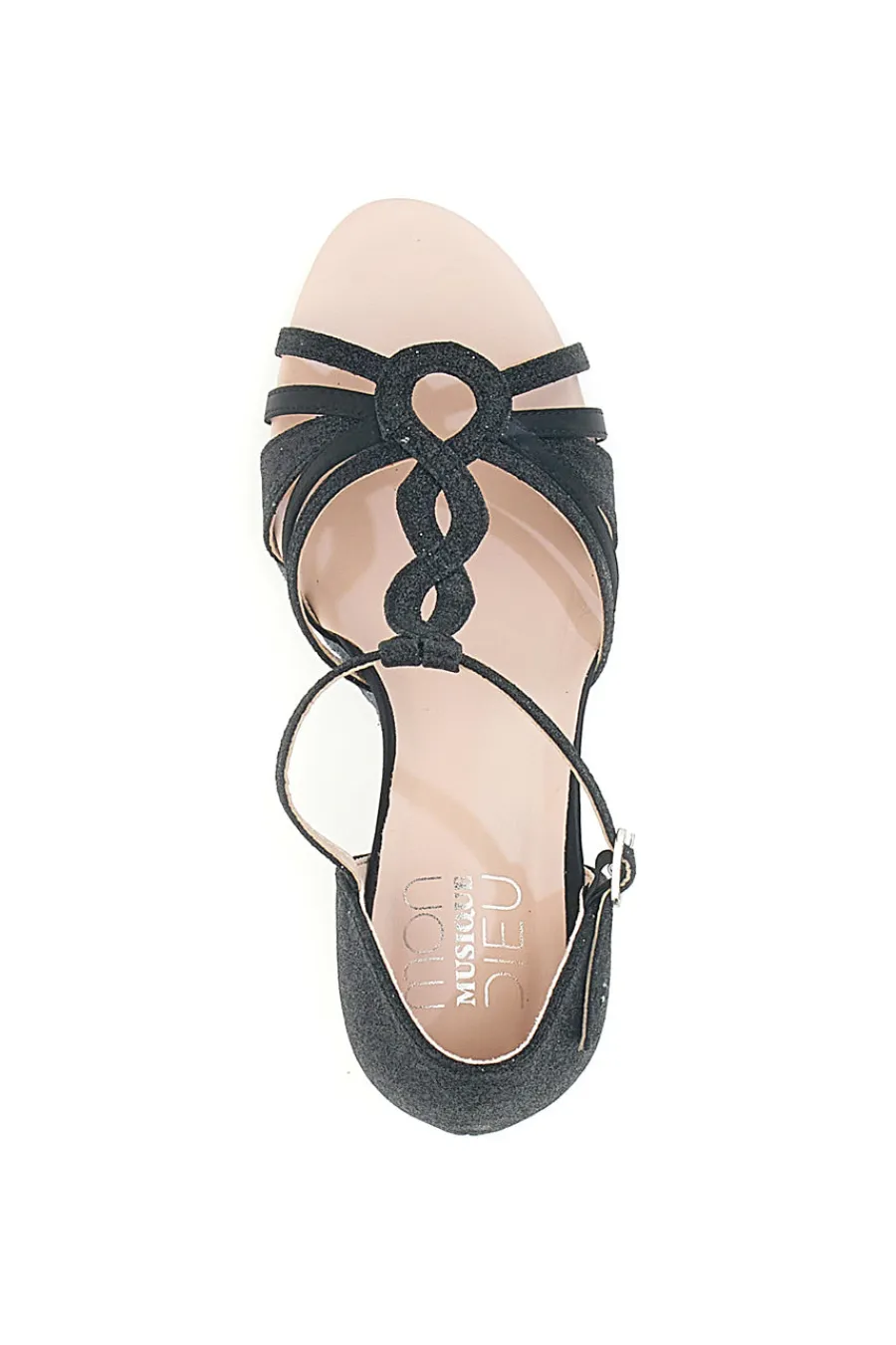 Scarpe da Ballo Nere Con Strass 1460404-MON DIEU New