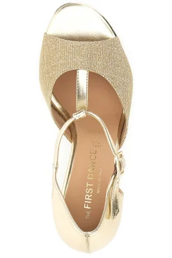 Scarpe Da Ballo Oro Con Suola In Pelle 182 50-THE FIRST DANCE New