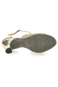 Scarpe Da Ballo Oro Con Suola In Pelle 182 50-THE FIRST DANCE New