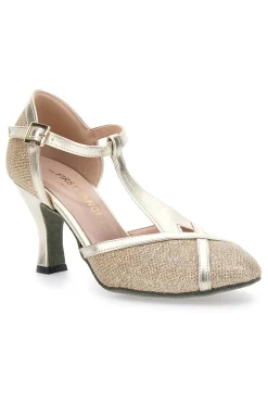 Scarpe da Ballo Platino Con Tacco Medio 4325-THE FIRST DANCE Hot