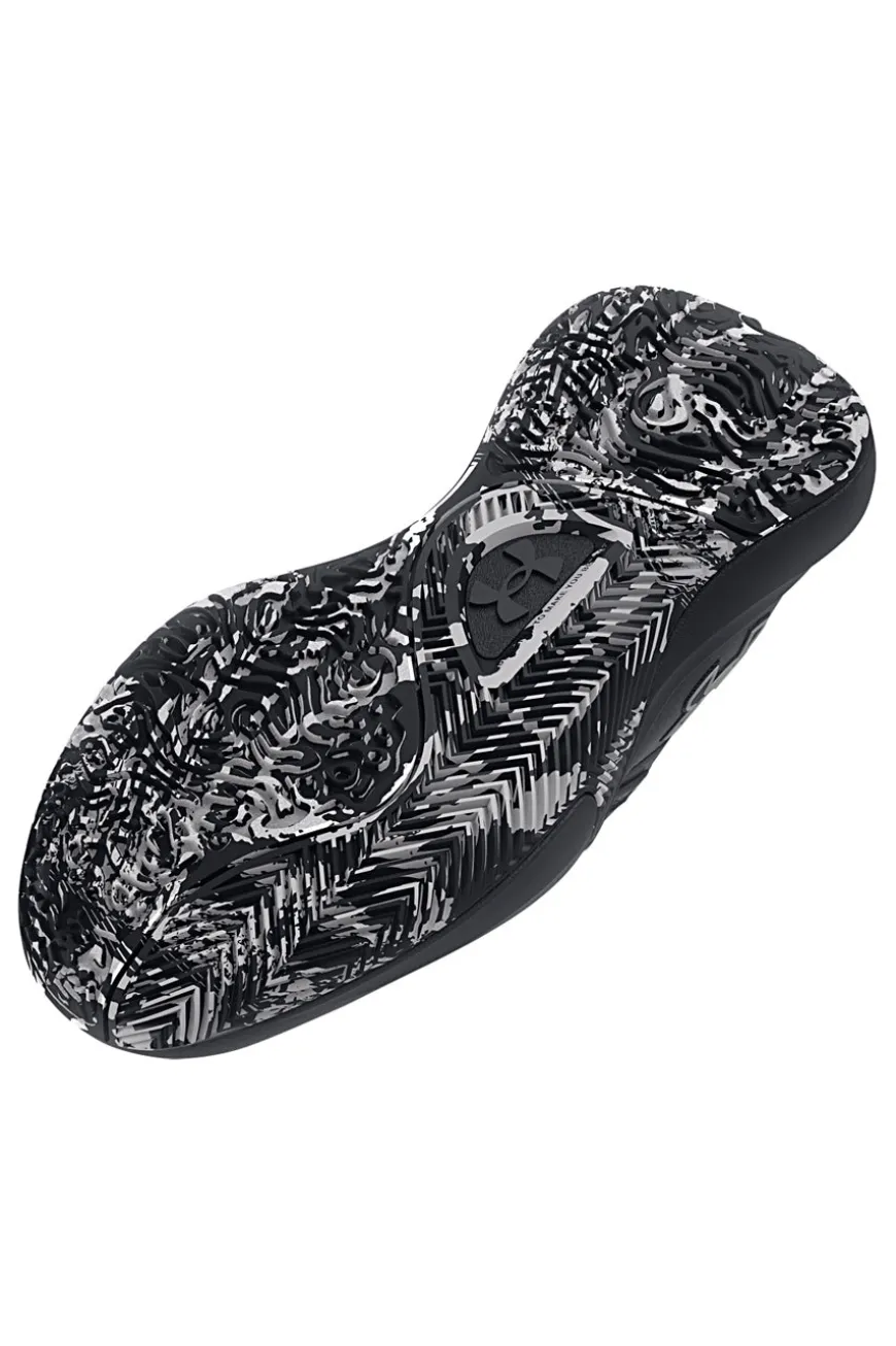 Scarpe da basket nere con suola grafica Under Armour GS Lockdown 7