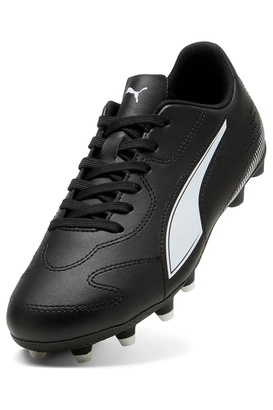Scarpe da calcio nere con logo bianco Puma Vitoria II FG/AG Jr