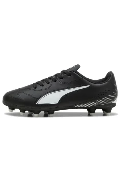 Scarpe da calcio nere con logo bianco Puma Vitoria II FG/AG Jr