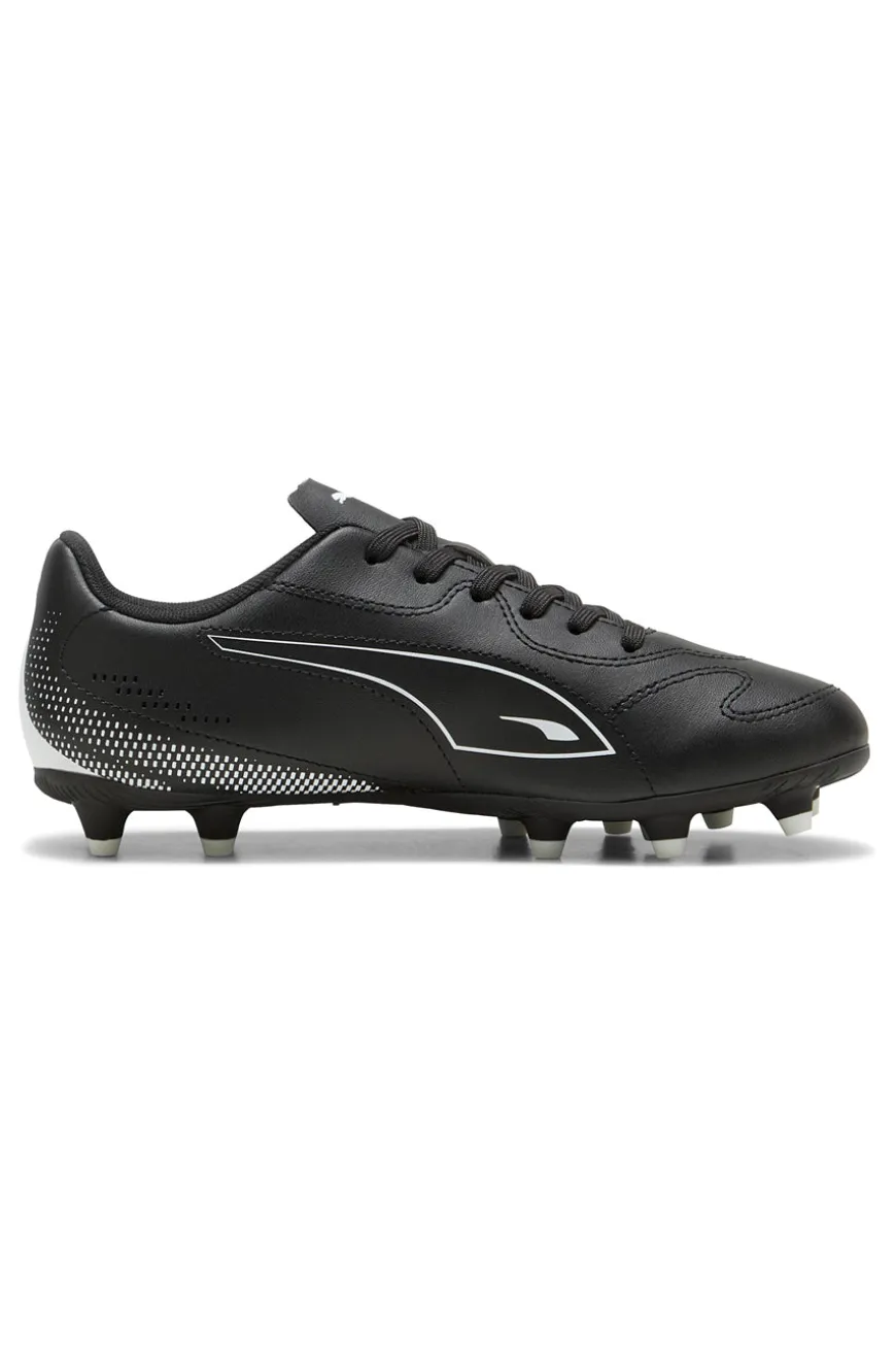Scarpe da calcio nere con logo bianco Puma Vitoria II FG/AG Jr