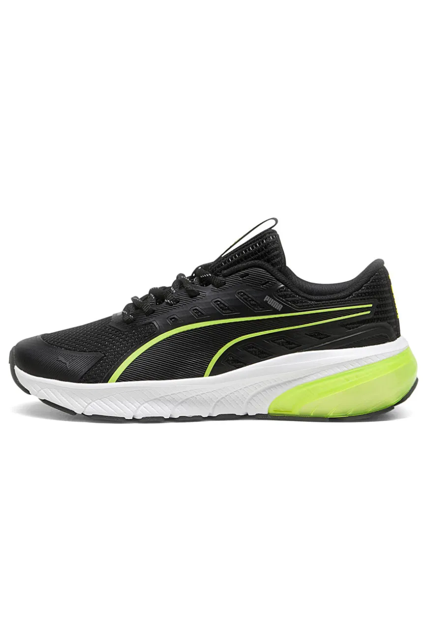 Scarpe da running nere bianche e verde lime Puma Cell Glare Jr
