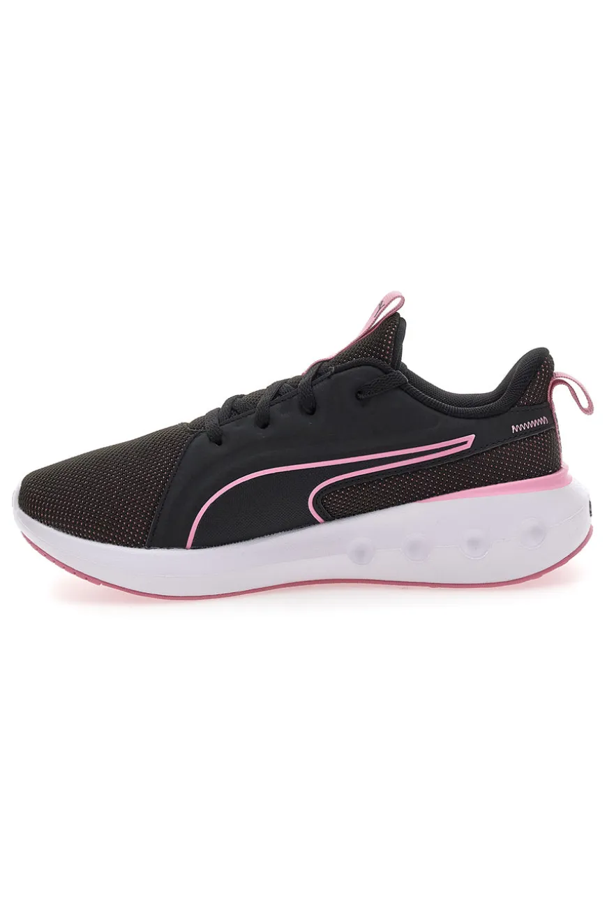 Scarpe da running nere con dettagli rosa e suola ammortizzata Puma Softride Carson