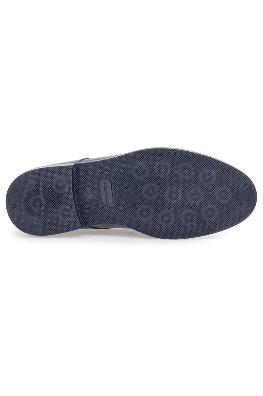 Scarpe eleganti blu stringate in vera pelle Pittarello 600