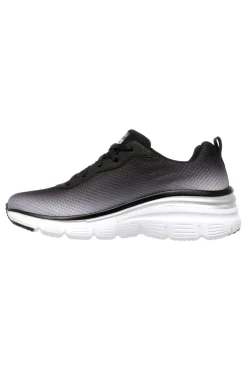 Scarpe nere con suola ammortizzata Fashion Fit Build Up-SKECHERS Clearance