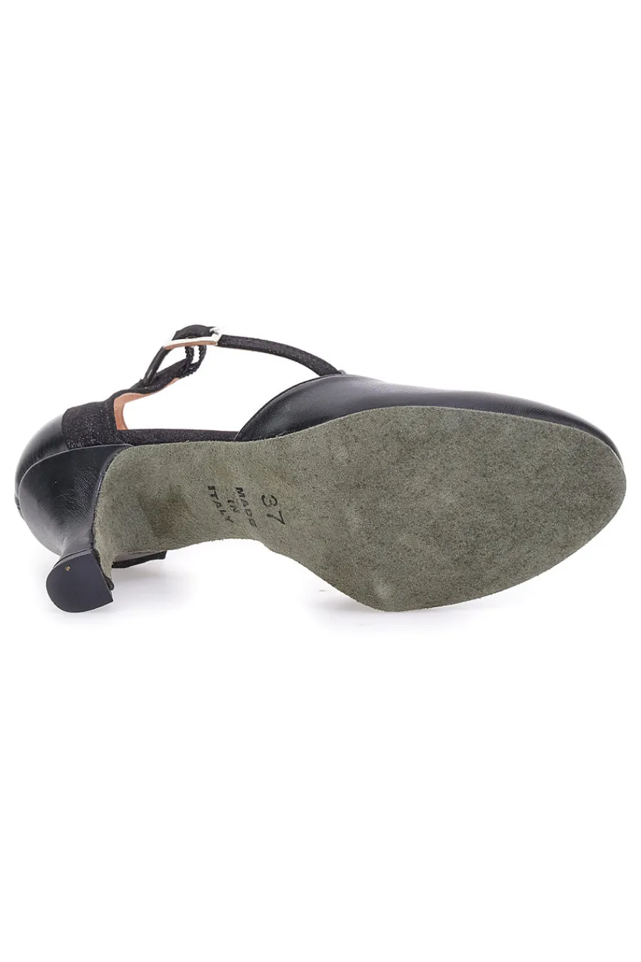 Scarpe nere con tacco e cinturino a T 6335-THE FIRST DANCE Outlet