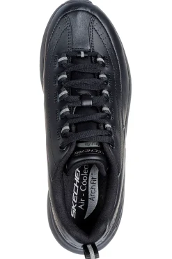 Scarpe nere in pelle con supporto plantare ARCH FIT 2.0 STAR BOUND-SKECHERS