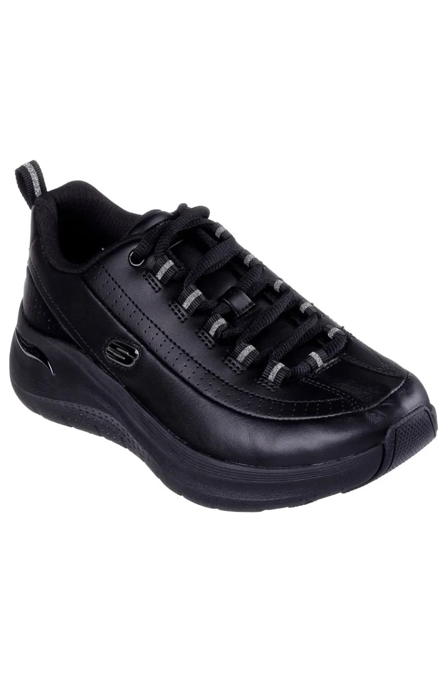 Scarpe nere in pelle con supporto plantare ARCH FIT 2.0 STAR BOUND-SKECHERS