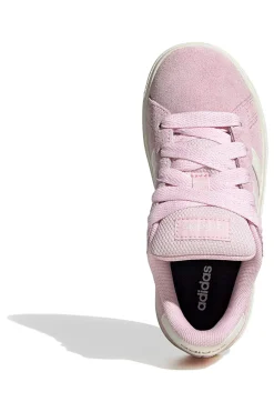 Scarpe rosa in suede con strisce bianche Grand Court 00s K-ADIDAS