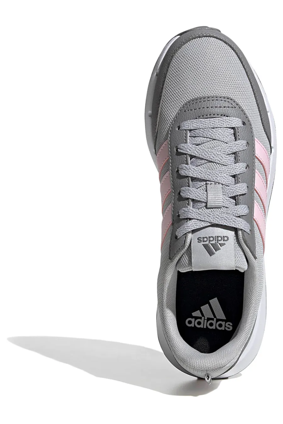 Scarpe running grigie in mesh con strisce rosa Run 50s-ADIDAS Best